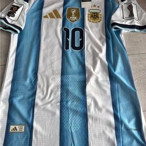 adidas Argentina #10 Home Jersey - Light Blue & White